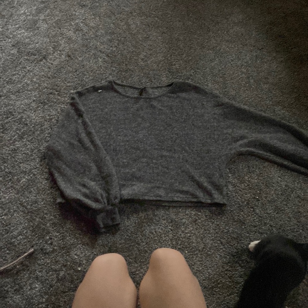 grey sweater